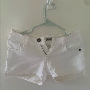White Women's Cotton Short Shorts - Brand: